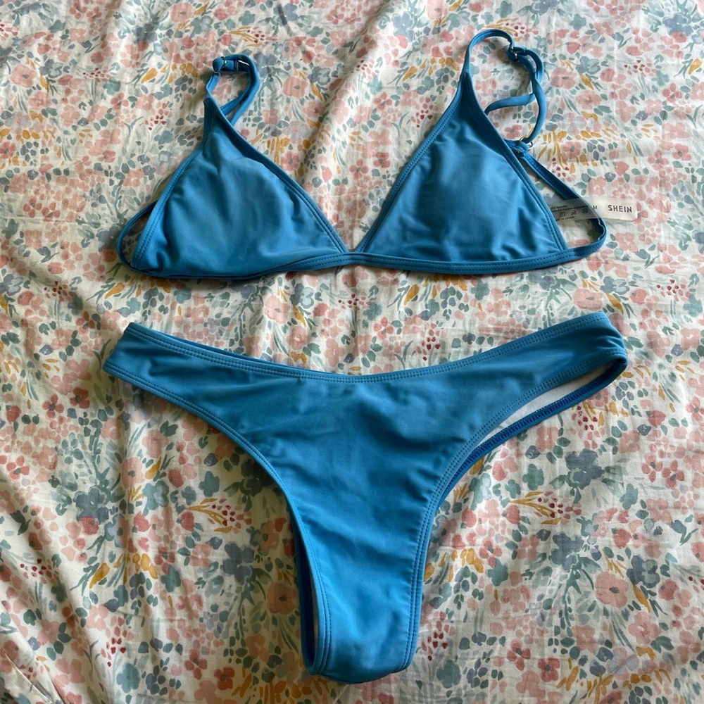 blue bikini